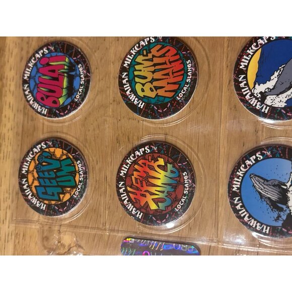 Worlds Of Fun Hawaiian Milkcaps Thrilla Gorilla Pogs Lot of 1993 - Picture 2 of 10